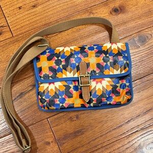 Fossil Geometric Multicolor Crossbody Bag